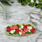 Squoval Barrette with Spring Florals