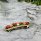 Wavy Barrette with Spring Florals